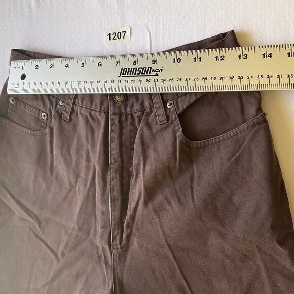 CM Women’s Casual Khaki Shorts size 10 US, Solid Brown - Picture 2 of 9